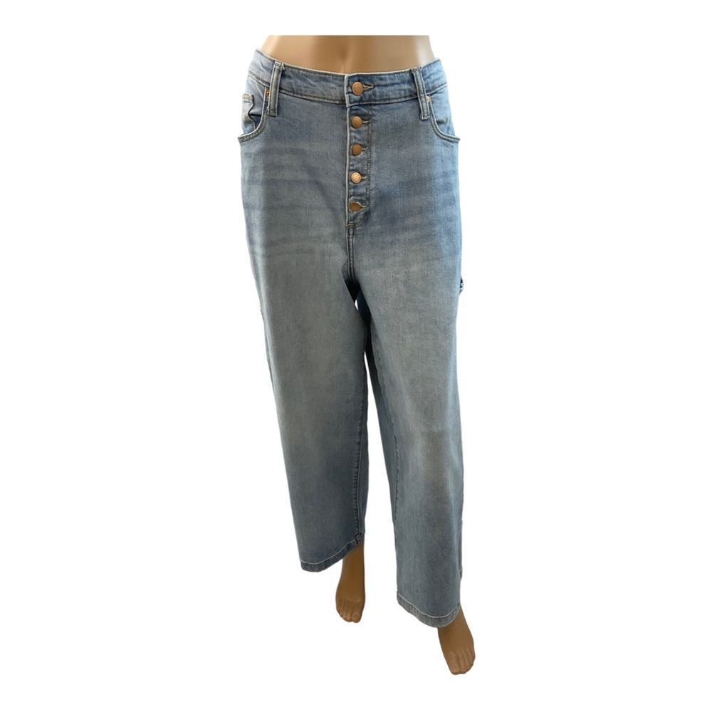 Universal Thread Womens Medium Wash High Rise Wide Leg Jeans Size 16/33R